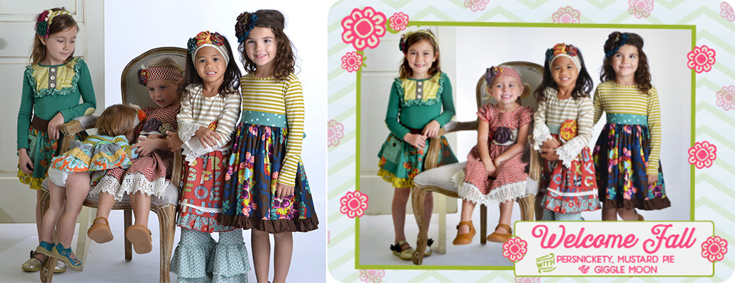 Girls Designer Clothes + Adorable Cuties = A Fun Day! (and funny outtakes!)