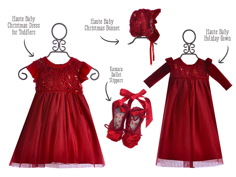 Designer Christmas Dresses for Girls in Classic Colors